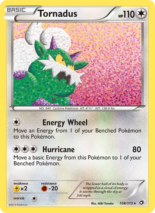 Tornadus #108 – Legendary Treasures card