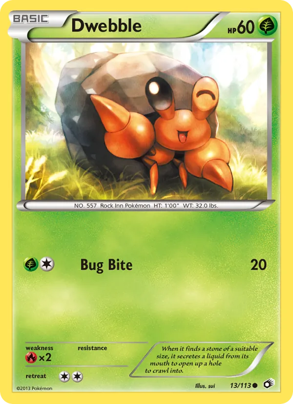 Dwebble #13 – Legendary Treasures card