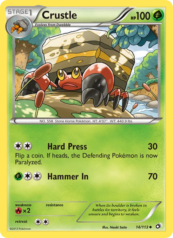 Crustle #14 – Legendary Treasures card