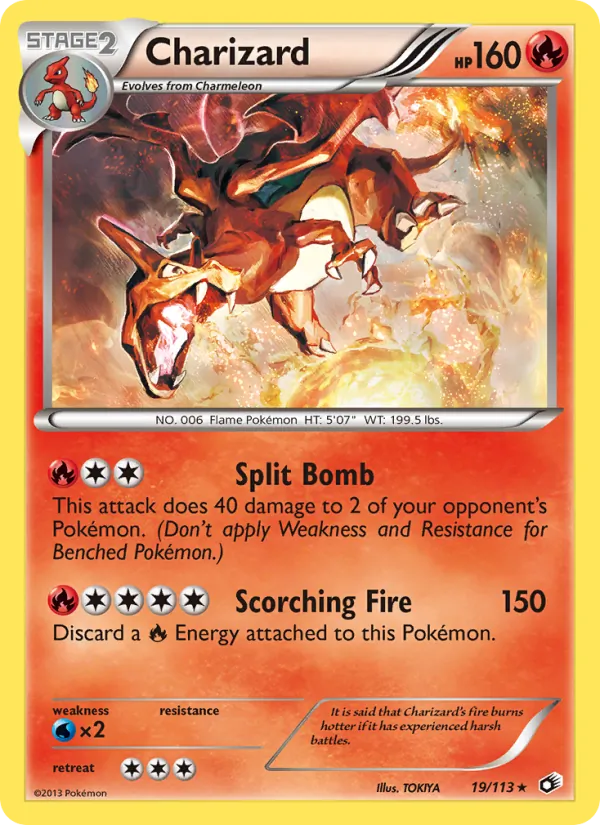 Charizard #19 – Legendary Treasures card