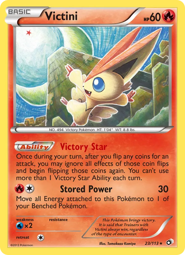 Victini #23 – Legendary Treasures card