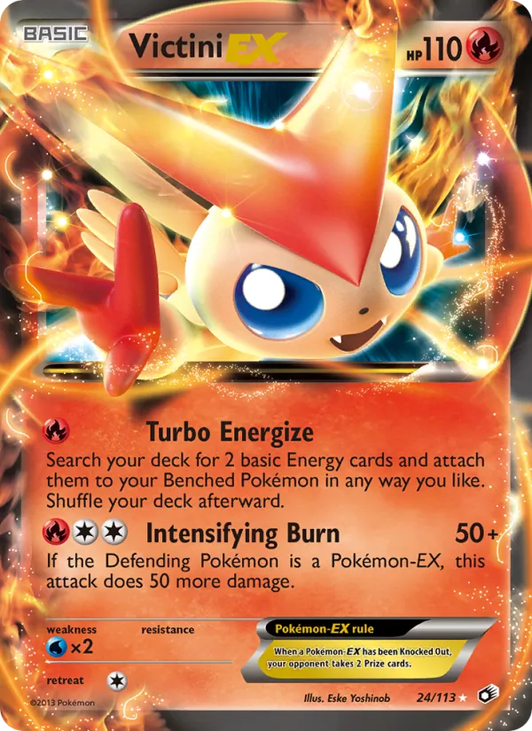 Victini-EX #24 – Legendary Treasures card