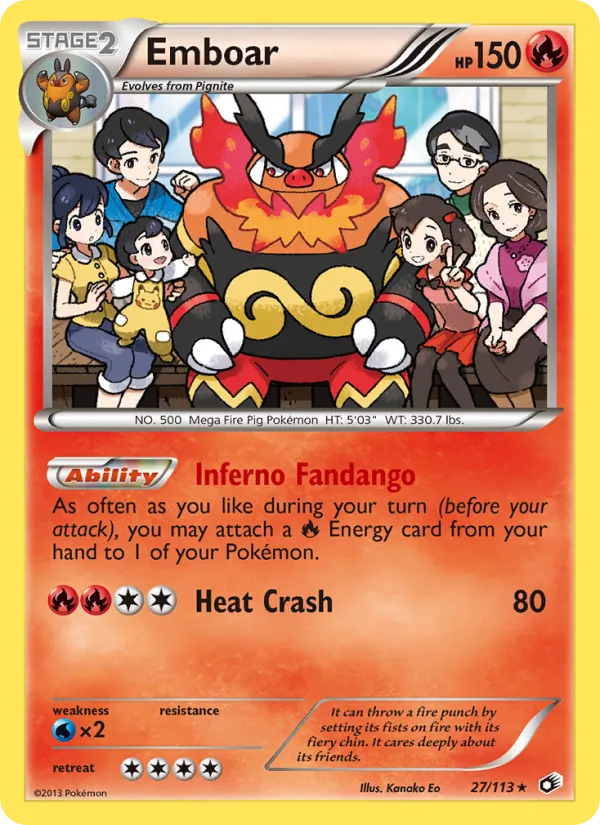 Emboar #27 – Legendary Treasures card