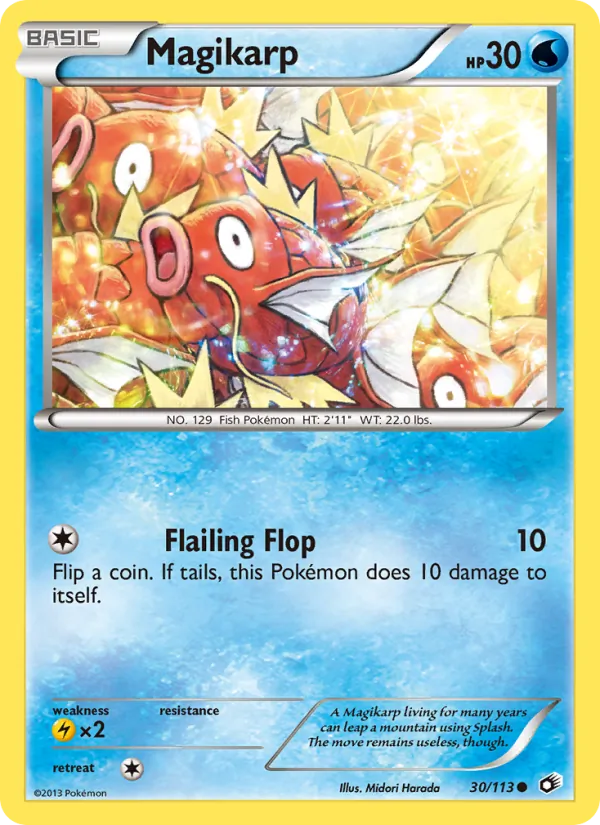 Magikarp #30 – Legendary Treasures card