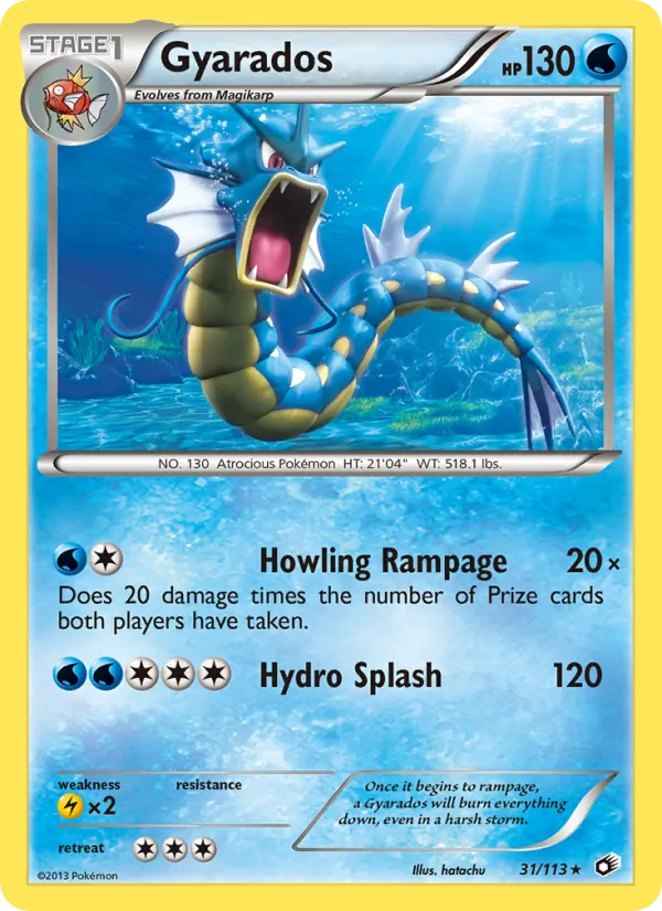 Gyarados #31 – Legendary Treasures card