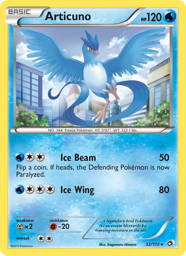 Articuno #32 – Legendary Treasures card