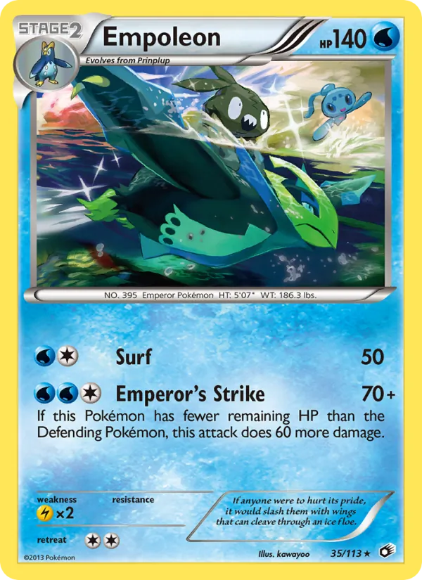 Empoleon #35 – Legendary Treasures card