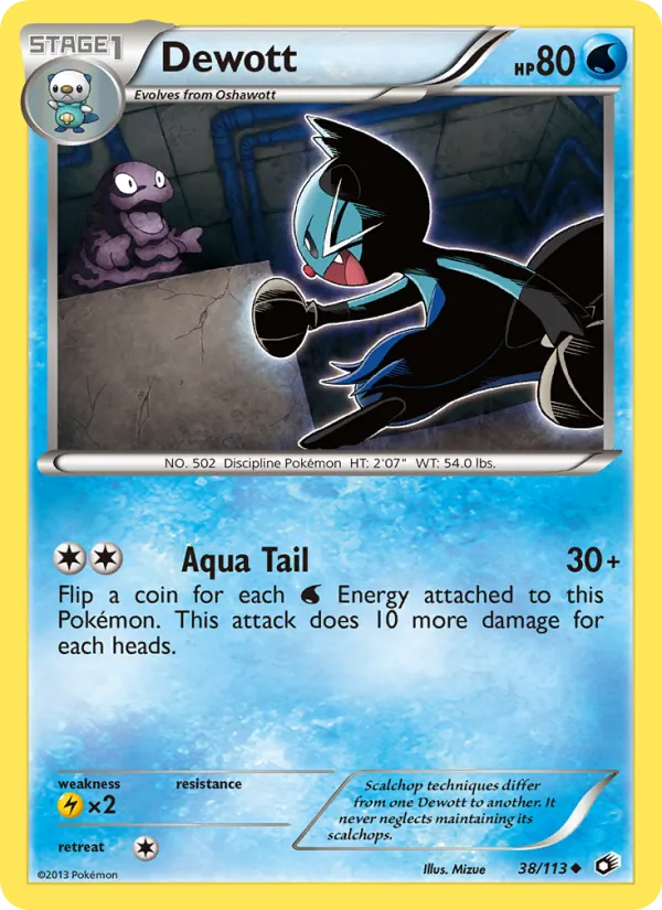 Dewott #38 – Legendary Treasures card