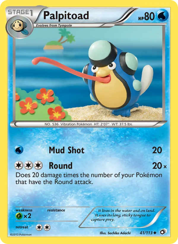 Palpitoad #41 – Legendary Treasures card