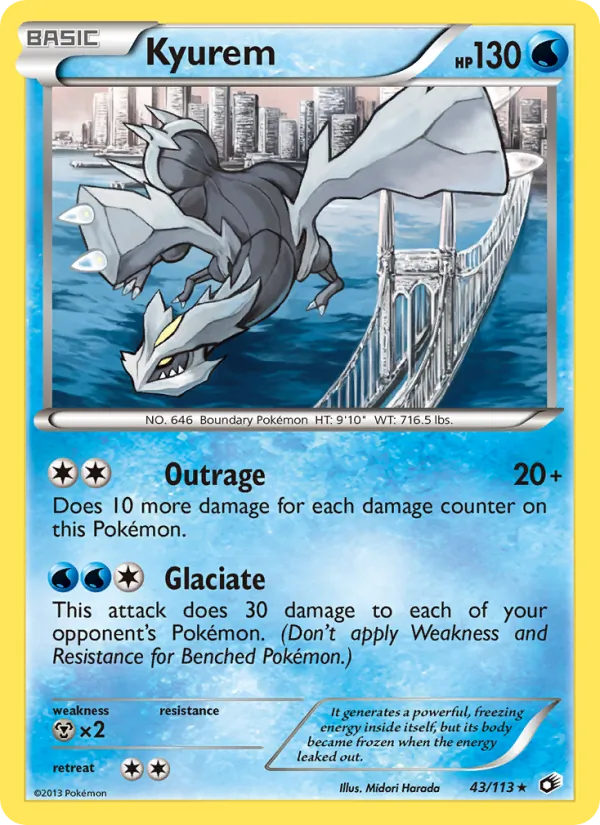 Kyurem #43 – Legendary Treasures card