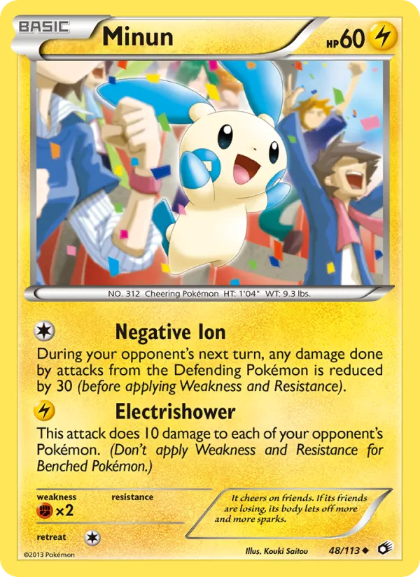 Minun #48 – Legendary Treasures card