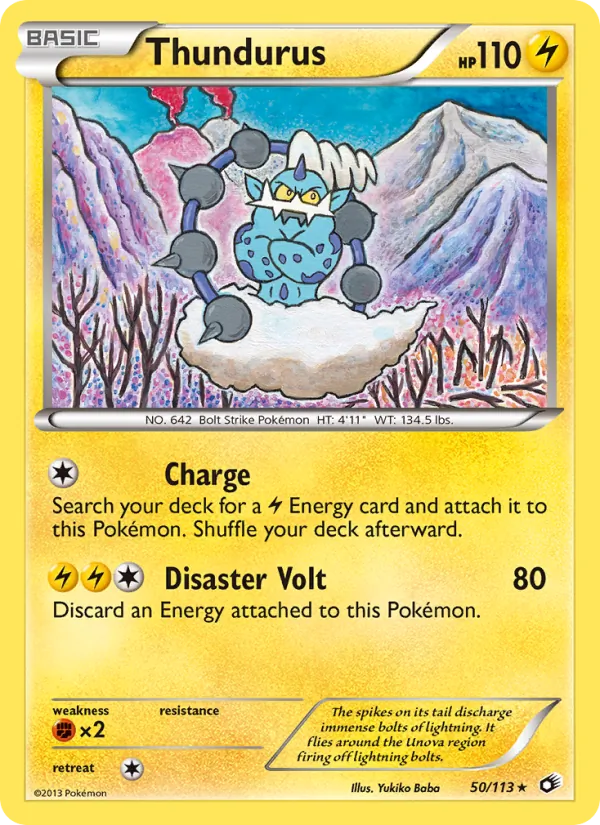 Thundurus #50 – Legendary Treasures card
