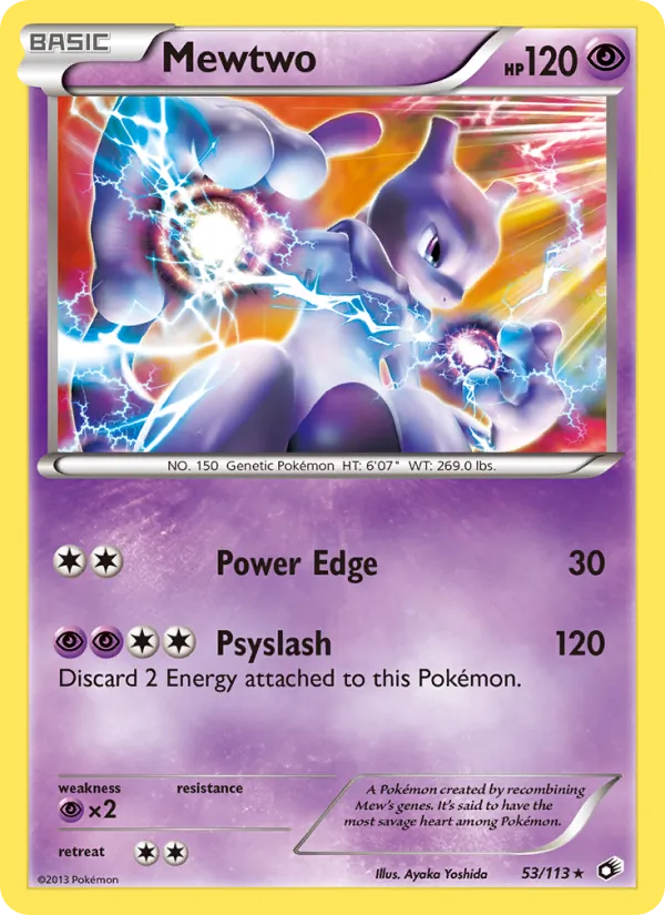 Mewtwo #53 – Legendary Treasures card