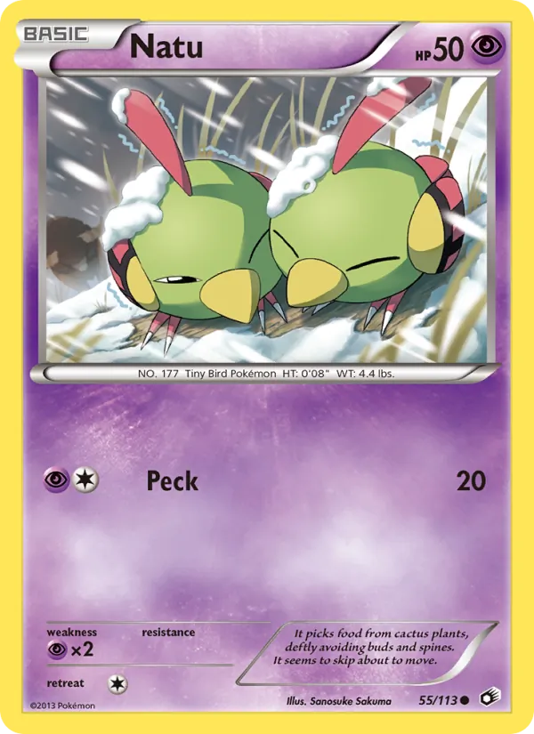 Natu #55 – Legendary Treasures card