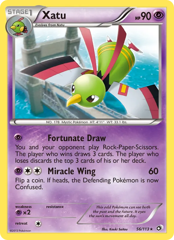 Xatu #56 – Legendary Treasures card