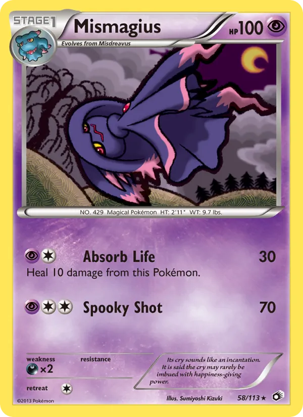 Mismagius #58 – Legendary Treasures card