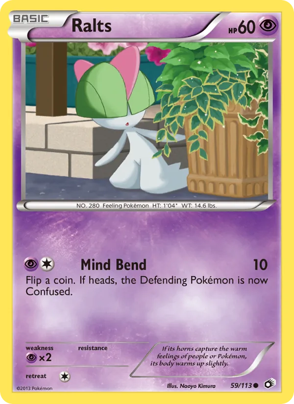 Ralts #59 – Legendary Treasures card