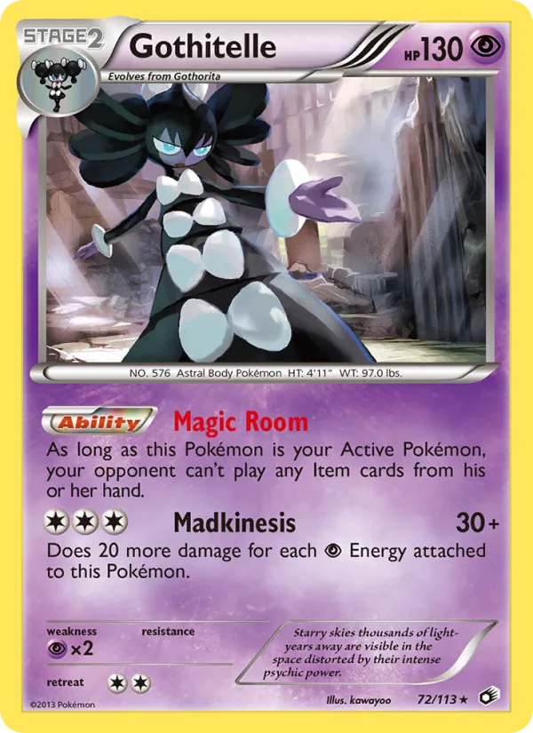 Gothitelle #72 – Legendary Treasures card