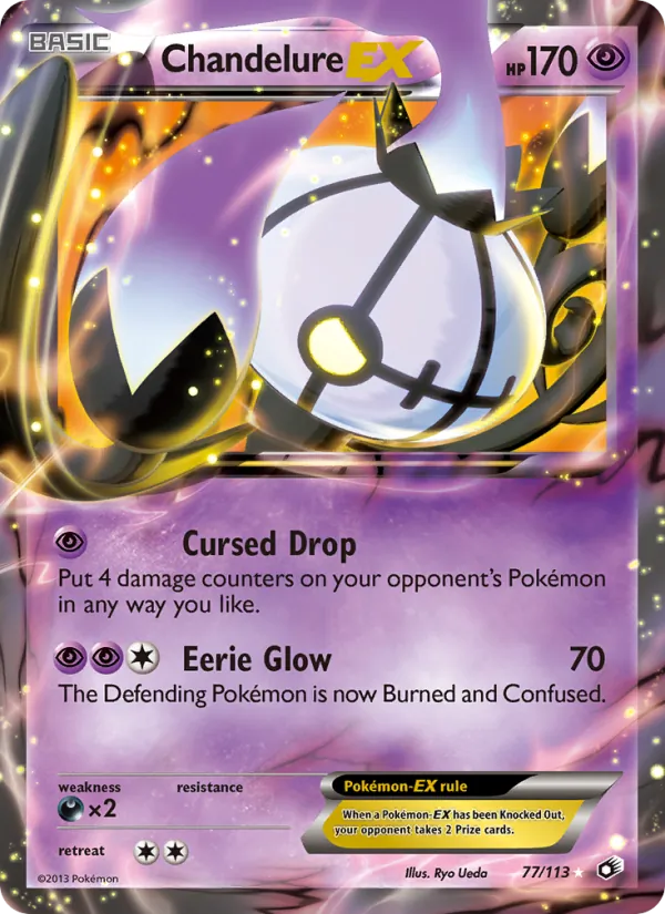 Chandelure-EX #77 – Legendary Treasures card