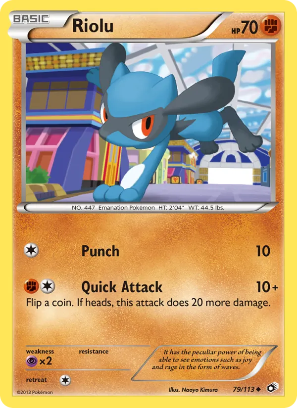 Riolu #79 – Legendary Treasures card