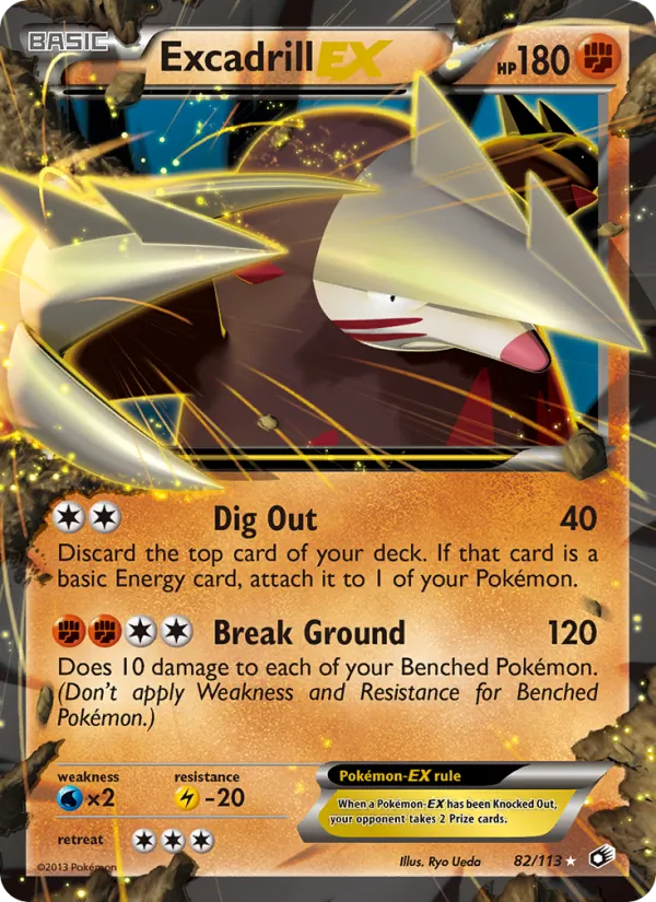 Excadrill-EX #82 – Legendary Treasures card