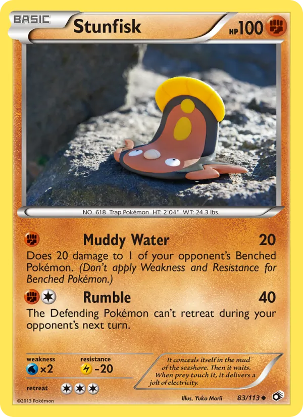 Stunfisk #83 – Legendary Treasures card