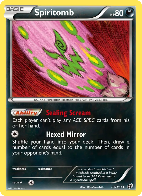 Spiritomb #87 – Legendary Treasures card