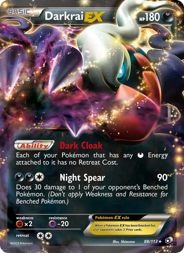 Darkrai-EX #88 – Legendary Treasures card