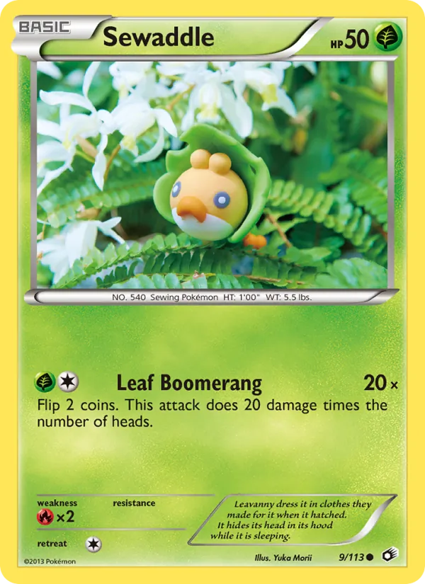 Sewaddle #9 – Legendary Treasures card