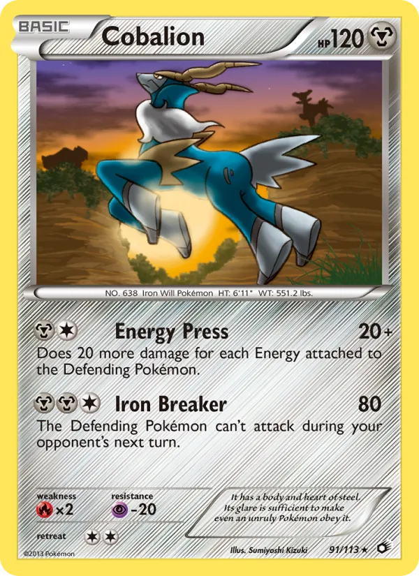 Cobalion #91 – Legendary Treasures card