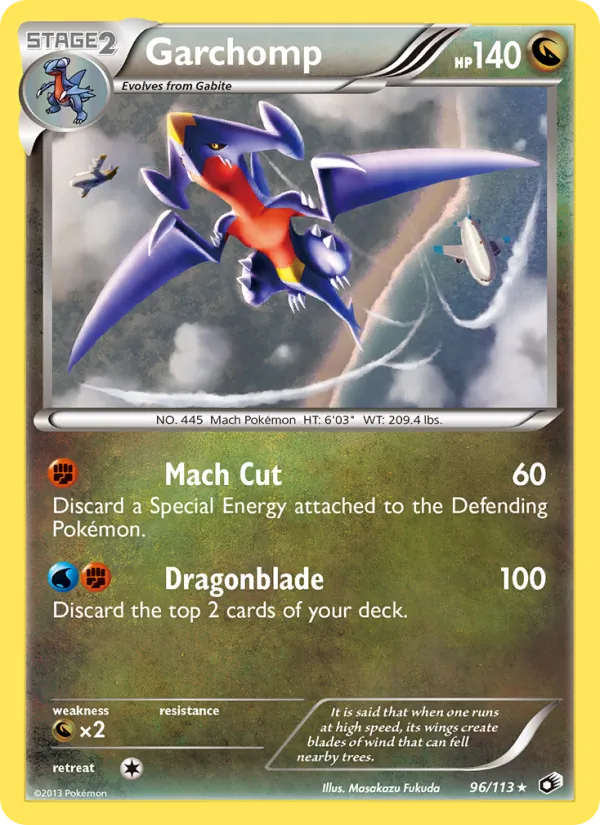 Garchomp #96 – Legendary Treasures card