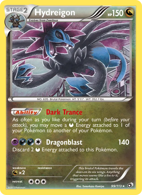 Hydreigon #99 – Legendary Treasures card