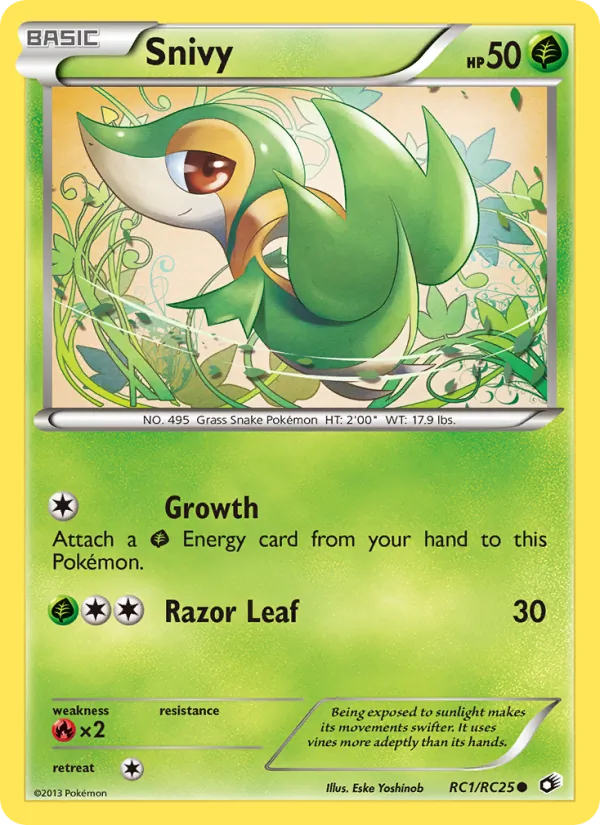 Snivy #RC1 – Legendary Treasures card