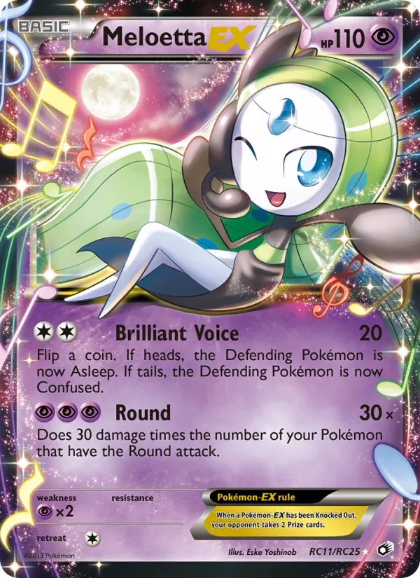 Meloetta-EX #RC11 – Legendary Treasures card