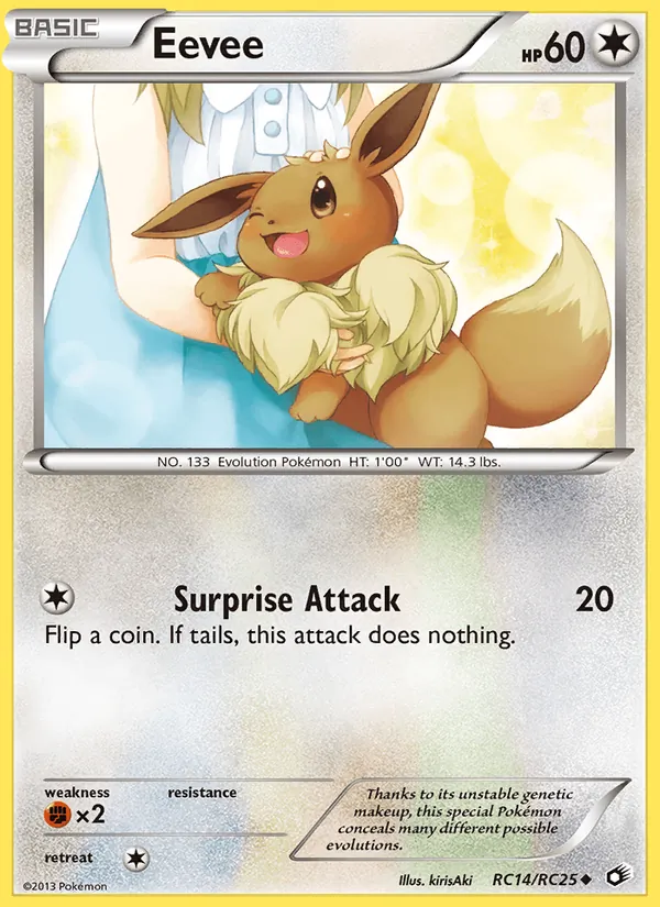 Eevee #RC14 – Legendary Treasures card