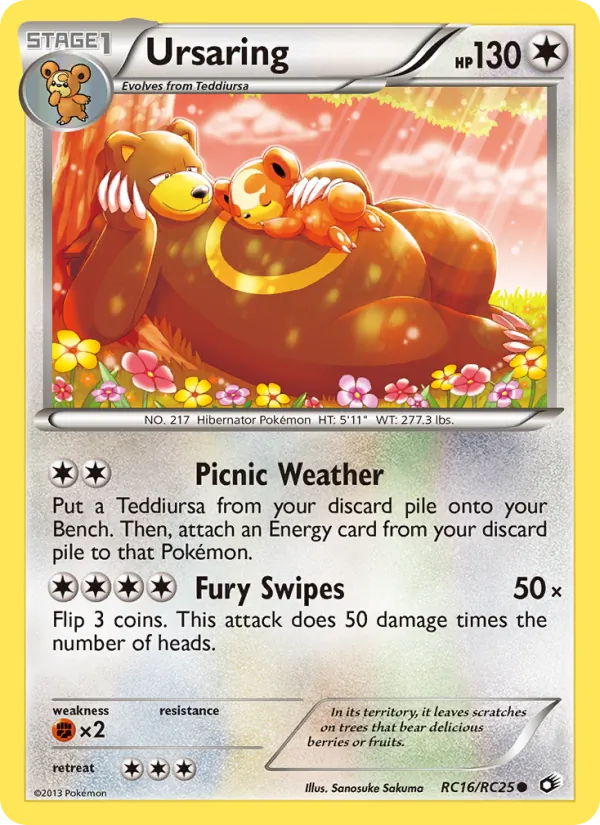 Ursaring #RC16 – Legendary Treasures card