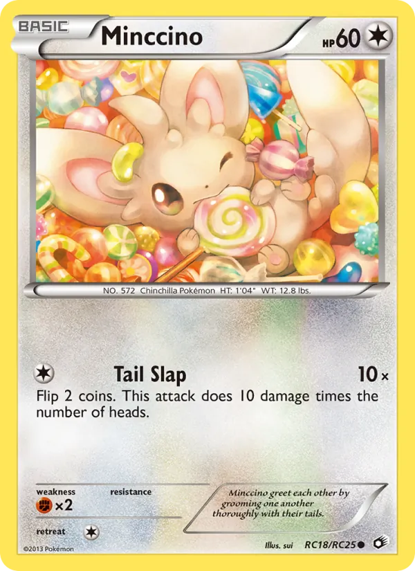Minccino #RC18 – Legendary Treasures card