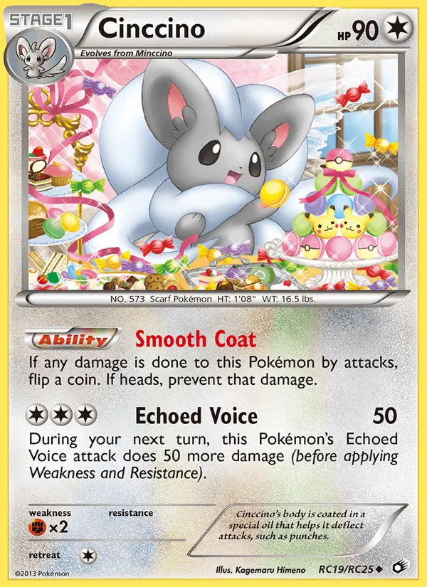 Cinccino #RC19 – Legendary Treasures card