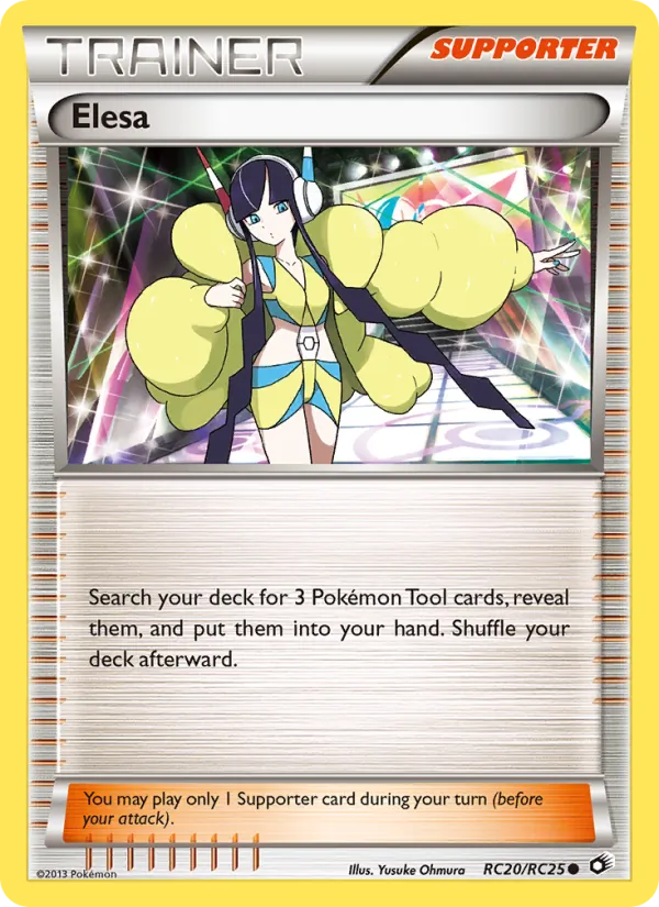 Elesa #RC20 – Legendary Treasures card
