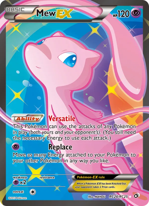 Mew-EX #RC24 – Legendary Treasures card