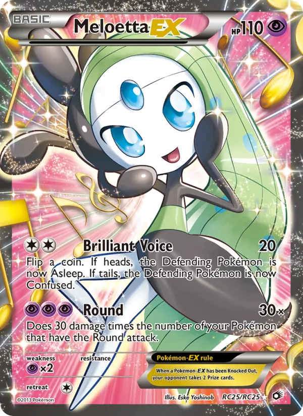 Meloetta-EX #RC25 – Legendary Treasures card