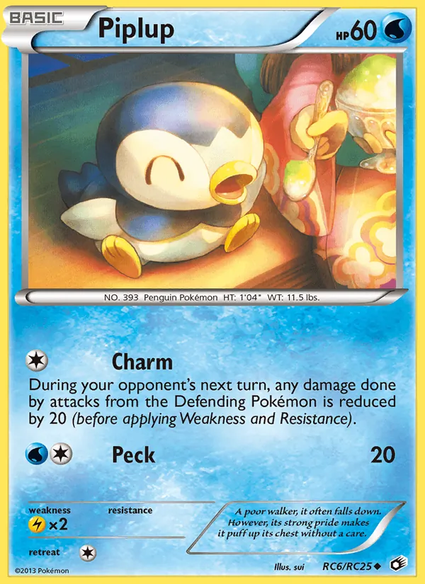 Piplup #RC6 – Legendary Treasures card