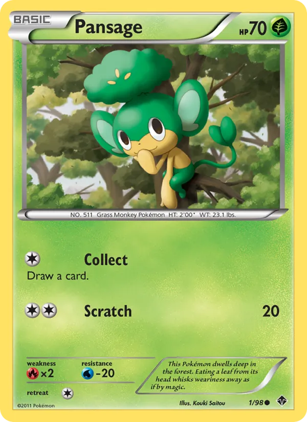 Pansage #1 – Emerging Powers card