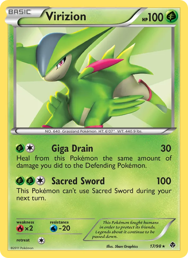 Virizion #17 – Emerging Powers card