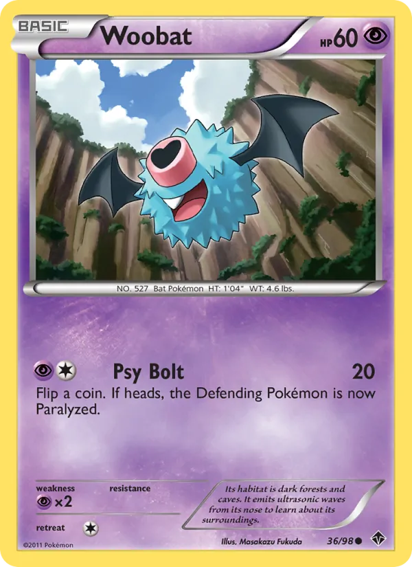 Woobat #36 – Emerging Powers card