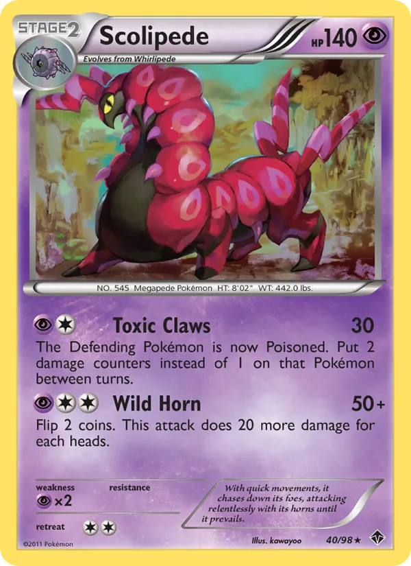 Scolipede #40 – Emerging Powers card
