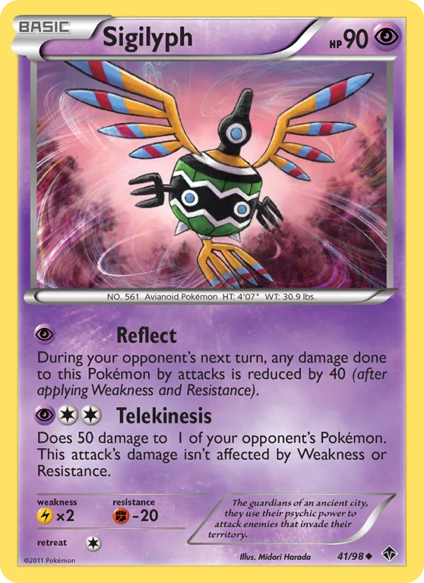 Sigilyph #41 – Emerging Powers card