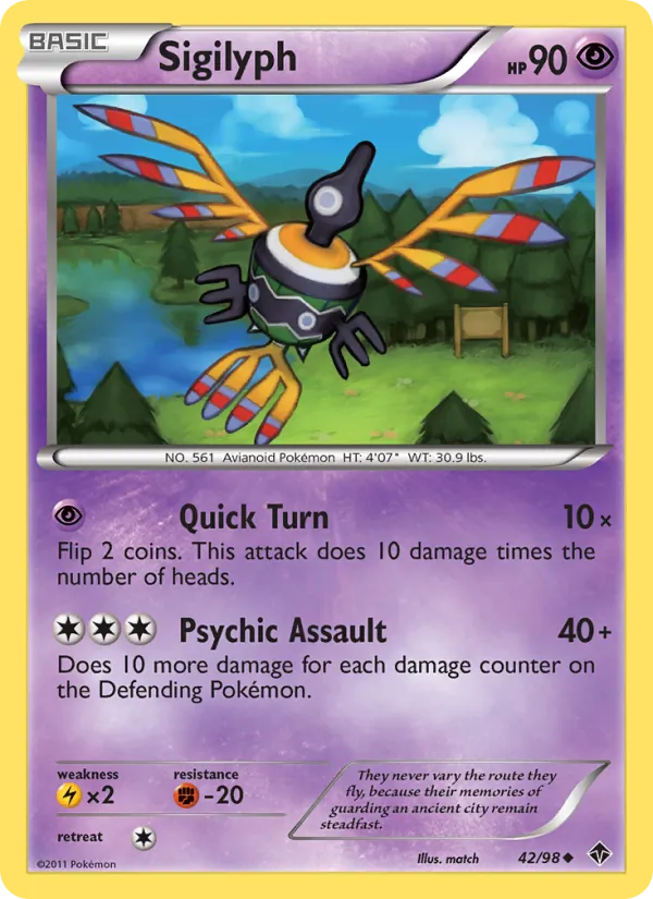 Sigilyph #42 – Emerging Powers card