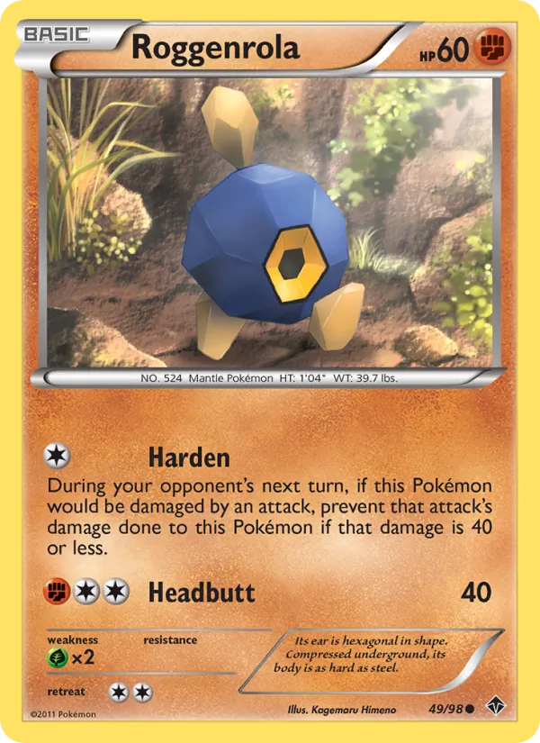 Roggenrola #49 – Emerging Powers card