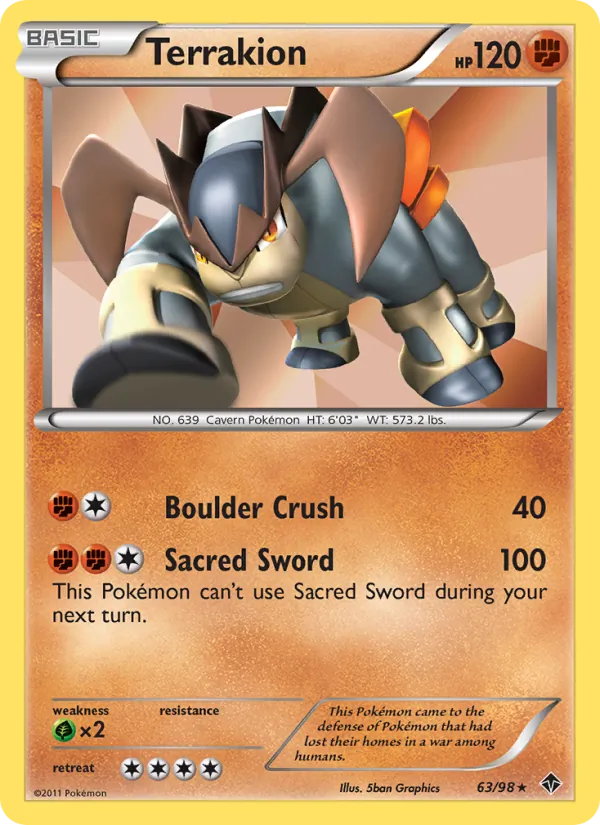 Terrakion #63 – Emerging Powers card
